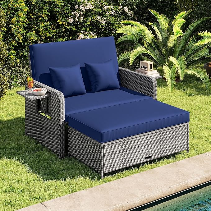 Tangkula Patio Rattan Daybed - Image 2