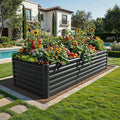 YITAHOME 96x48x24 in Galvanized Raised Garden Bed Kit, Large Metal Planter Box by YITAHOME