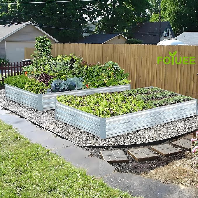 Galvanized Raised Garden Beds for Vegetables Large Metal Planter Box Steel Kit - Image 8