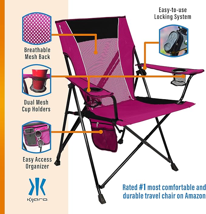 Kijaro Dual Lock Portable Camping Chairs - Image 5