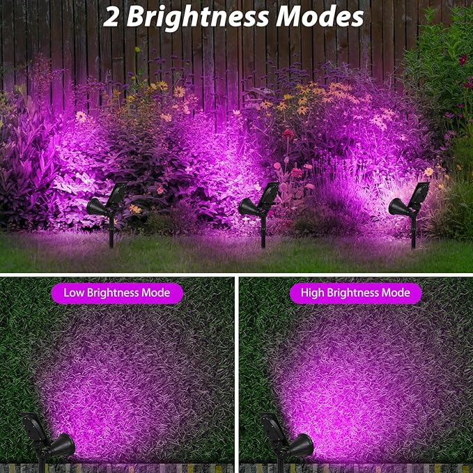 T-SUN LED Solar Spotlights, Waterproof Outdoor Security Landscape Lamps - Image 3