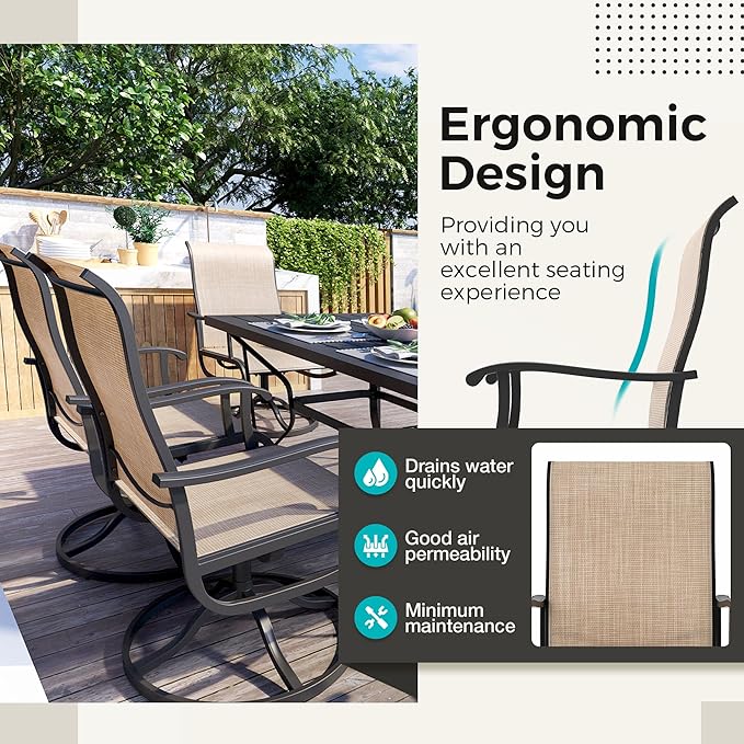 Pamapic 7-Piece Patio Dining Furniture Set - Image 5