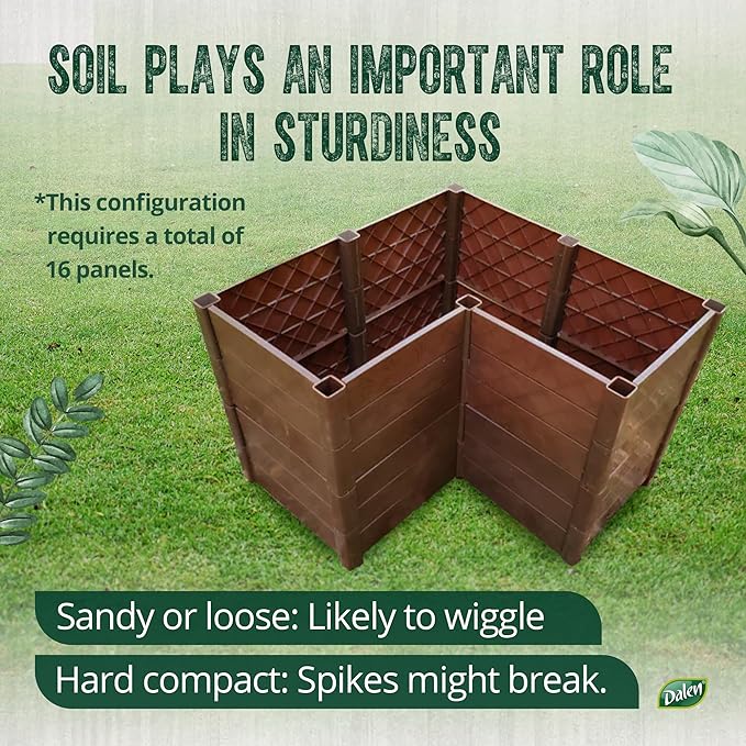 Dalen Modular Raised Bed Garden – Faux Wood – 4 Panel Starter Pack – Makes - Image 7