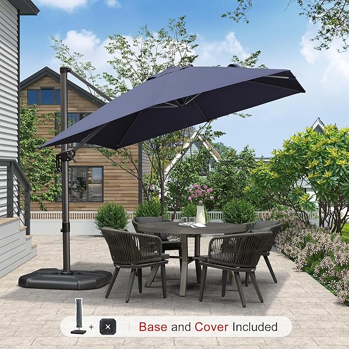 PURPLE LEAF 9'×9' Patio Umbrella - Image 2