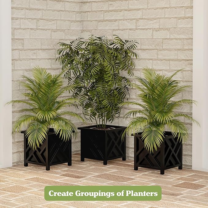 Lattice Design Outdoor Planter Box - Image 4