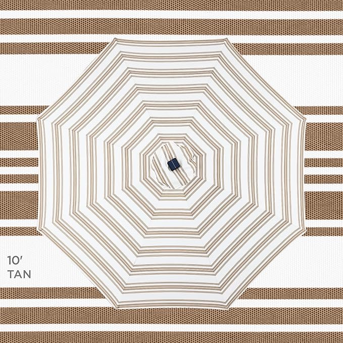 Best Choice Products 10ft Solar Polyester LED Lighted Patio Umbrella w/Tilt - Image 4