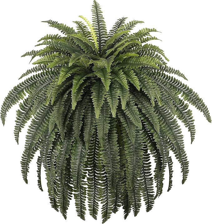 68" Artificial Ferns for Outdoor, UV Resistant Giant Faux Boston Fern Bush by ForestPrince