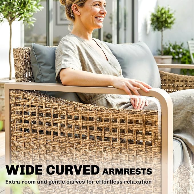 Outsunny Outdoor Patio Couch - Image 5