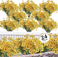 24 Yellow Bundles Artificial Flowers by ColoPlay