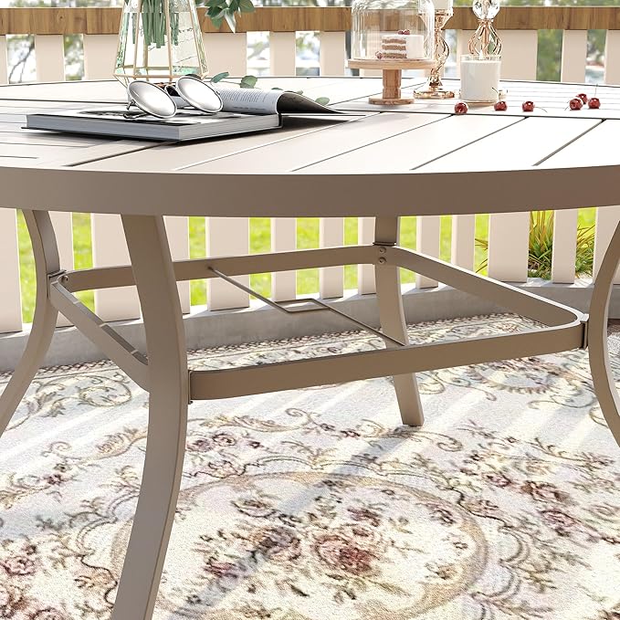 VICLLAX 50" Outdoor Round Patio Table - Image 2