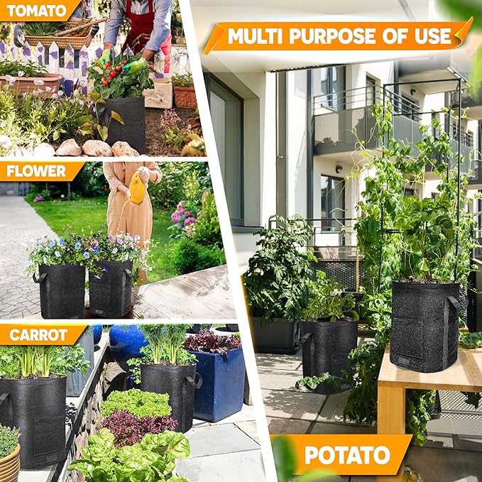 4Pcs 15 Gallon Potato Grow Bags - Image 7