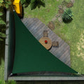 Amgo Custom Size 21' x 21' x 29.7' Green Right Triangle Sun Shade Sail UPF50+ by Amgo