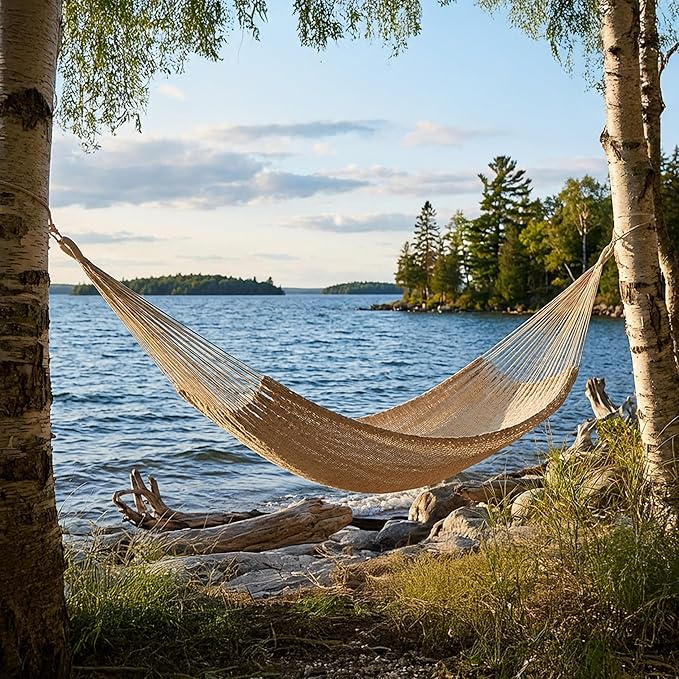 Sunnydaze Handwoven XXL Thick Cord Mayan Double Hammock - Image 8