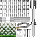 Wire Trellis for Climbing Plants Outdoor, 30-Set Wall Wire Trellis Kit by Acemaker