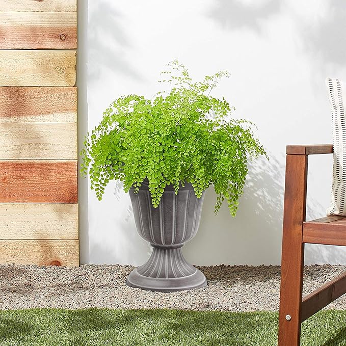 Arcadia Garden Products PL00CW Classic Traditional Plastic Urn Planter - Image 4