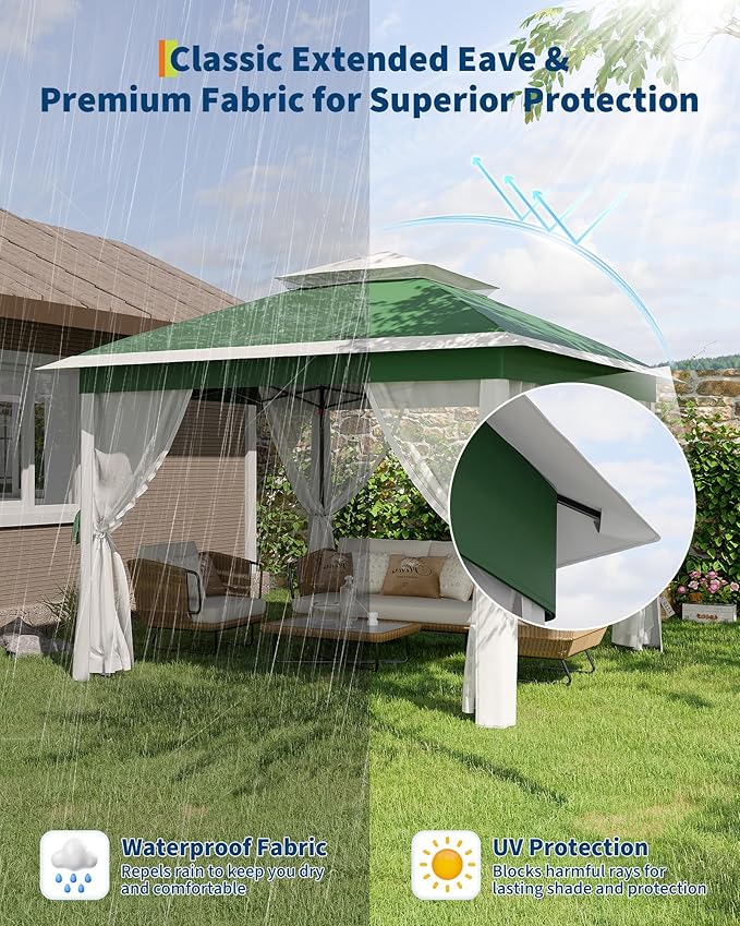 11'x11 Pop-Up Gazebo, Instant Outdoor Canopy Tent - Image 4