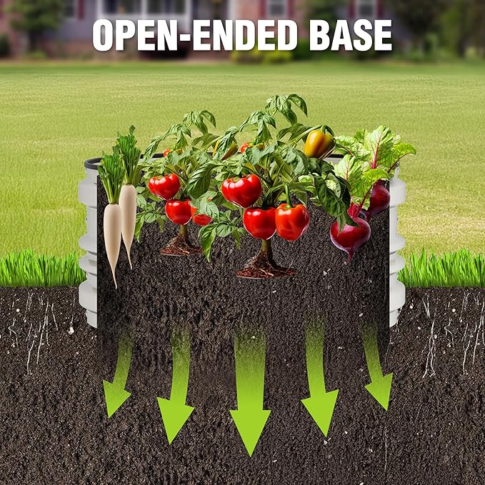 WORKPRO 3Pcs 2x2x1ft Galvanized Raised Garden Bed Set, Rust & Corrosion - Image 3