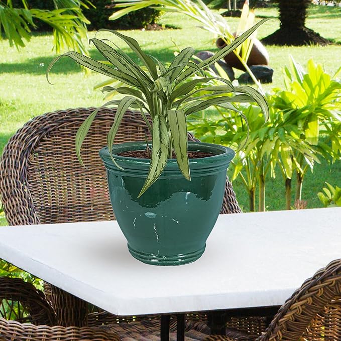 Sunnydaze Large Ceramic Plant Pot - Image 7