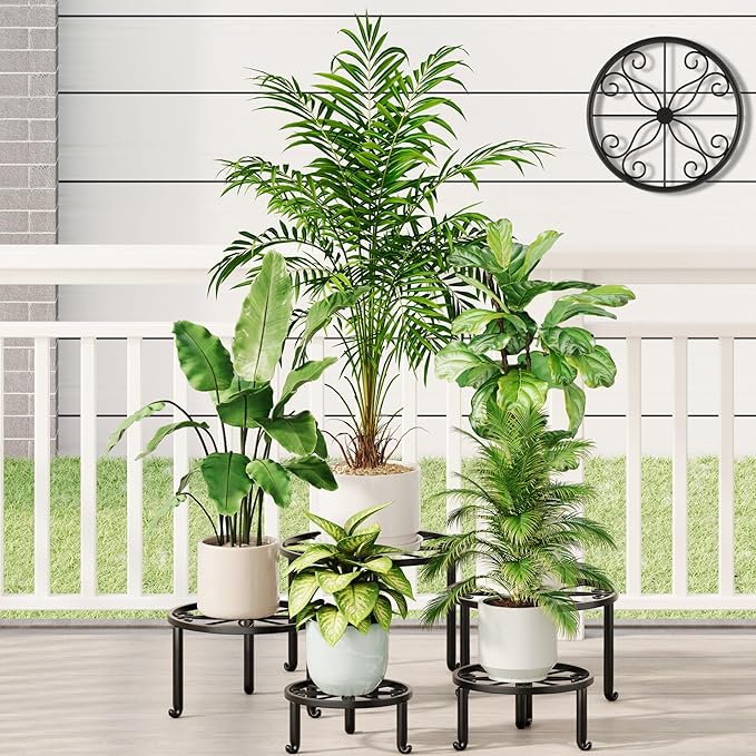 5 Pack Metal Plant Stand Heavy Duty Metal Plant Shelf by Unknown