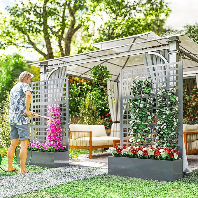 Outsunny Galvanized Raised Garden Bed - Image 8
