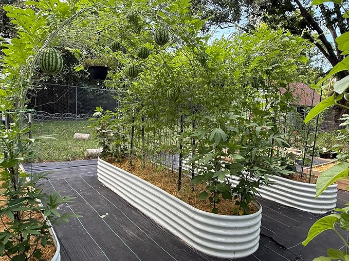 A ANLEOLIFE Set of 5, 18 Inch Tall Raised Garden Beds Kit, Large Oval & Small - Image 4