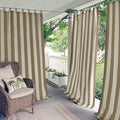 Elrene Home Fashions Highland Stripe Indoor/Outdoor Curtain Panel, 50 inches X by ElreneHomeFashions