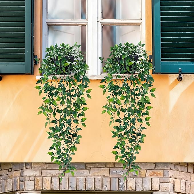 Waipfaru 2Pcs Fake Hanging Plants - Image 9