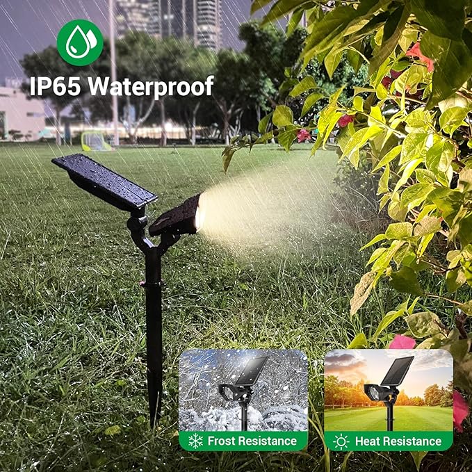 Solar Spotlights Outdoor, 4 Modes Solar Landscape Spot Light - Image 5
