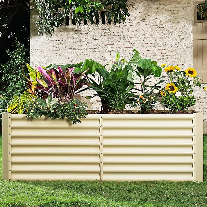 Land Guard 6x3x2ft Galvanized Raised Garden Bed, Planter Boxes Outdoor - Image 6