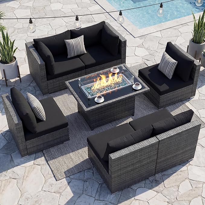 NICESOUL 7 Piece Outdoor Furniture Set by NICESOUL