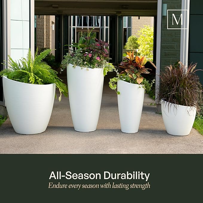 Mayne Modesto 32-Inch Tall Planter – Weather-Resistant Planter - Image 3