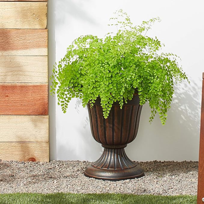 Arcadia Garden Products PL00CP Classic Traditional Plastic Urn Planter - Image 4