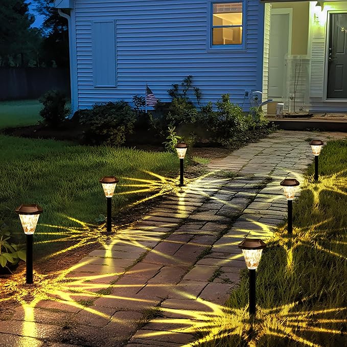 GIGALUMI 12 Pack Solar Lights Outdoor Waterproof, Outdoor Solar Lights - Image 4