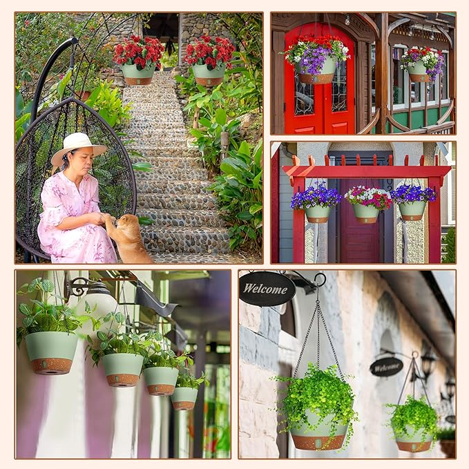 Amyhill 6 Pcs 8 Inch Hanging Planter - Image 7