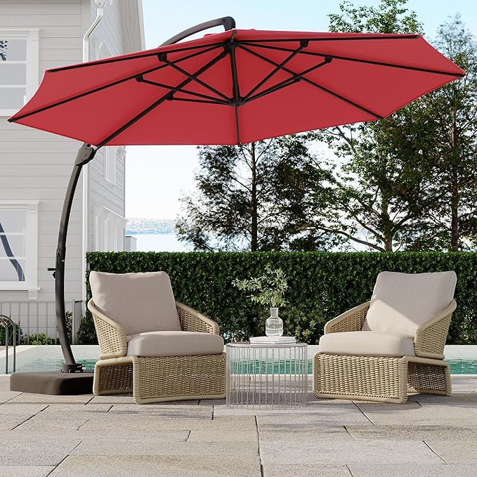 GarveeLife 11FT Cantilever Patio Umbrella - Image 9