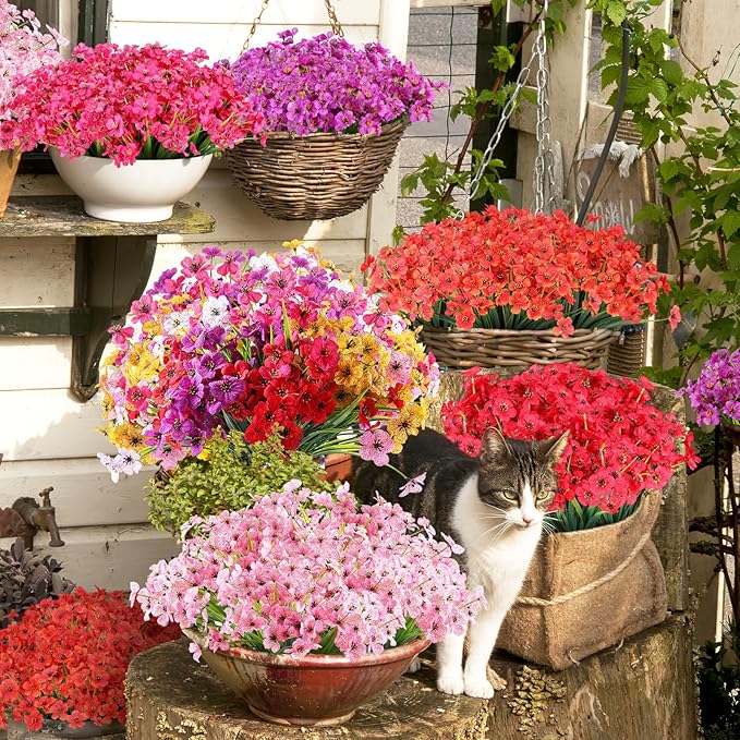 AGIRL 24 Bundles Artificial Flowers - Image 7