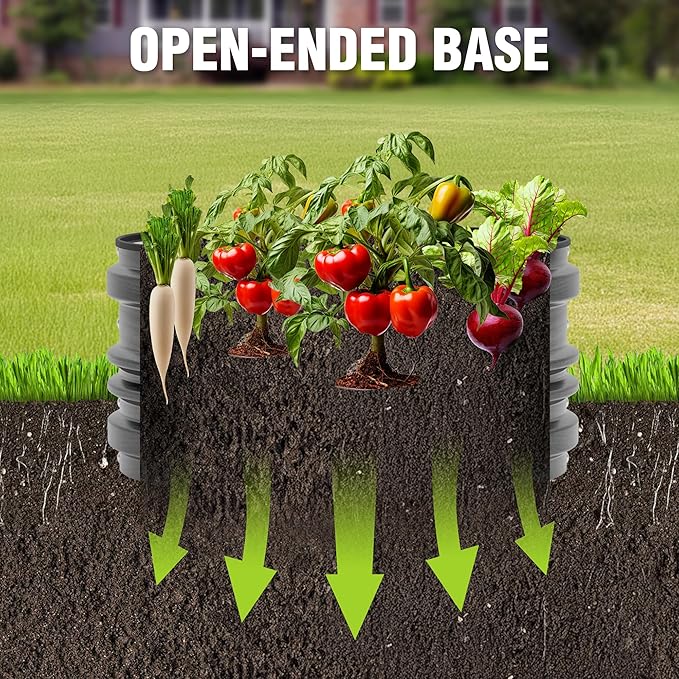WORKPRO 3Pcs 2x2x1ft Galvanized Raised Garden Bed Set, Rust & Corrosion - Image 3