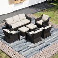 Joyside Wicker Patio Furniture Sets, 7 Pieces Upgraded Large Size Outdoor by Joyside