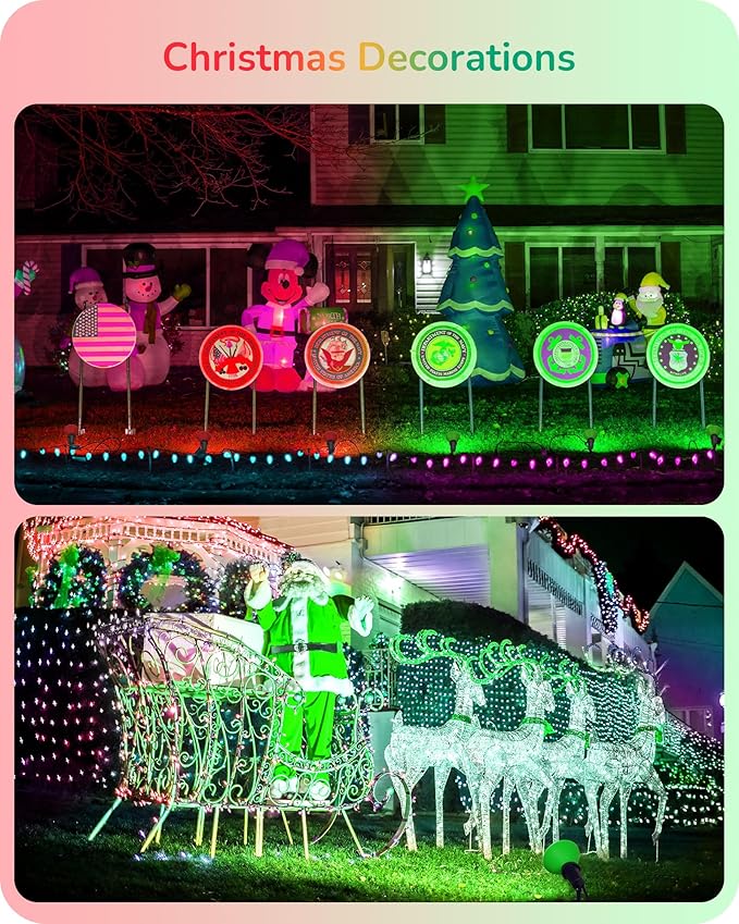 EDISHINE St.Patrick's Day/Easter Decorations PAR38 Red & Green LED Flood Light - Image 3