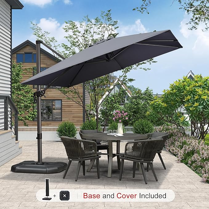 PURPLE LEAF 9'×9' Patio Umbrella - Image 2