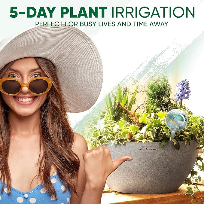 Clear Plant Watering Globes Set of 6 - Image 5