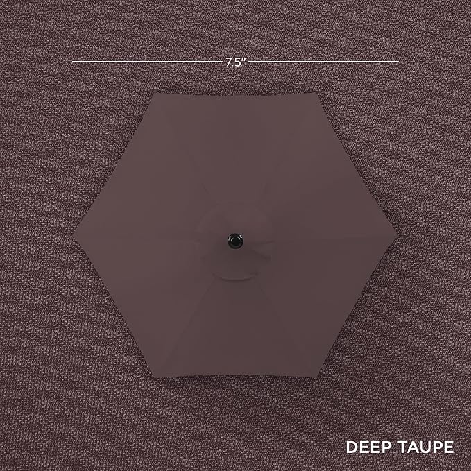 Best Choice Products 7.5ft Heavy-Duty Round Outdoor Market Table Patio Umbrella - Image 4
