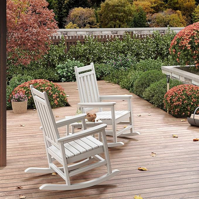 HDPE Rocking Chair Outdoor Set of 2 - Image 7
