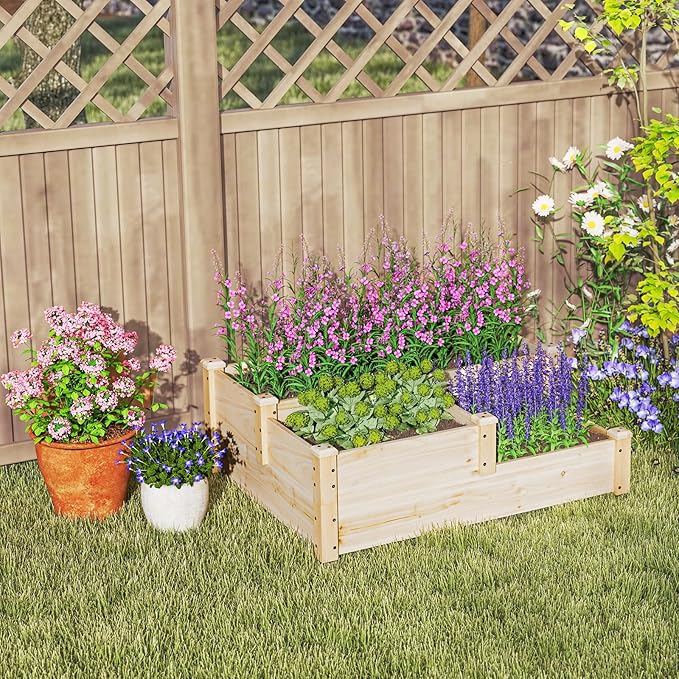 Giantex Raised Garden Bed, Wood Planter Box - Image 9