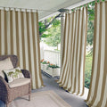 Elrene Home Fashions Highland Stripe Indoor/Outdoor Curtain Panel, 50 inches X by ElreneHomeFashions
