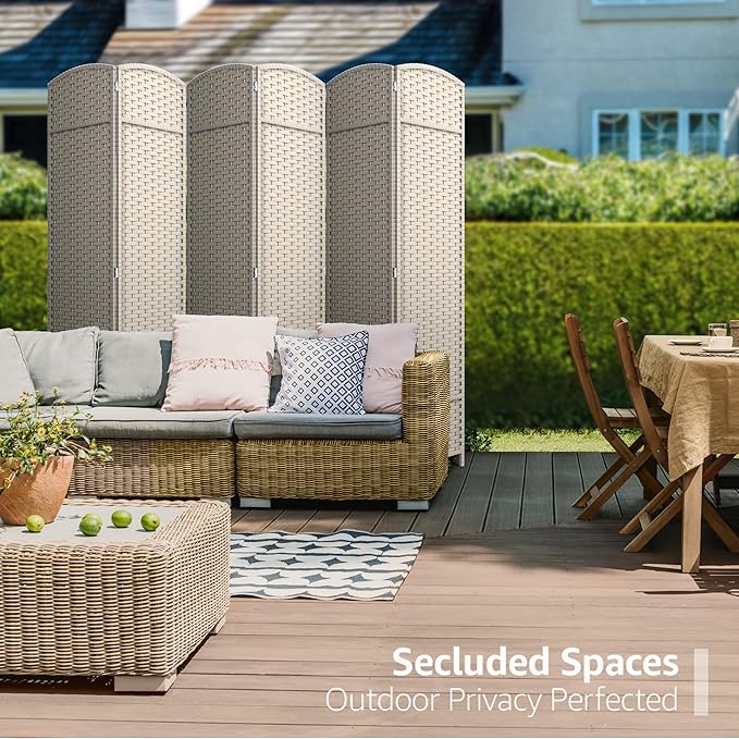 Sorbus 6 Panel Room Divider 6 ft. Tall - Image 4