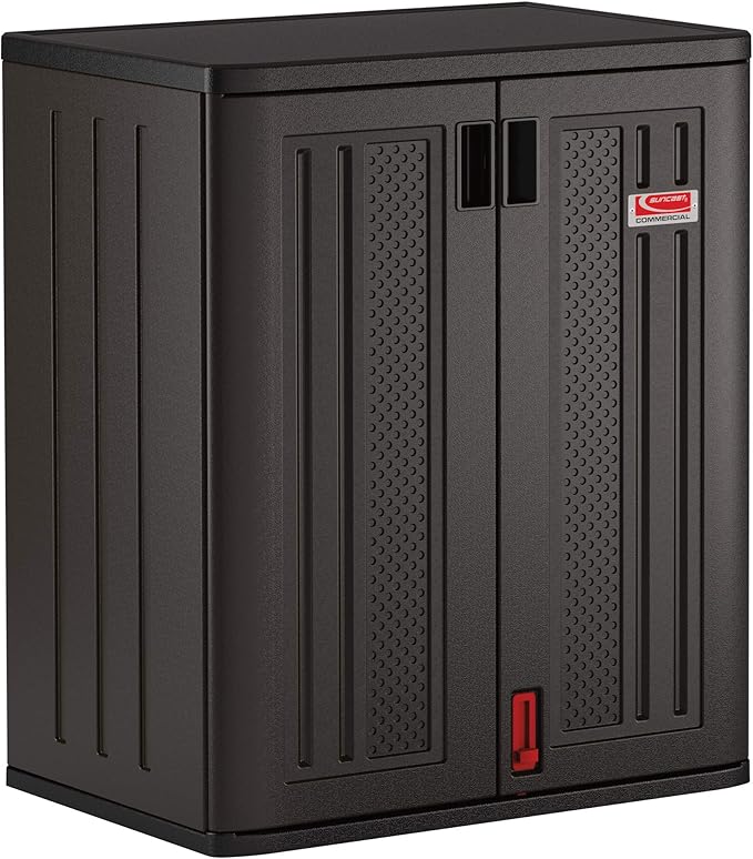 Suncast Heavy-Duty Resin Outdoor Storage Cabinet, Made in The USA by SuncastCommercialProducts