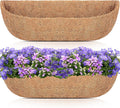 HFHOME 2 Pcs Coco Liners for Planters 24 Inch, Horse Trough Coconut Planter by HFHOME