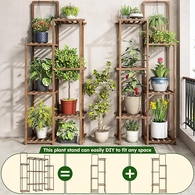 EnHomee Plant Stand Indoor for Multiple Plants Stand Outdoor - Image 6