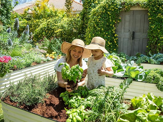9-in-1 Galvanized Steel Raised Garden Bed // 8×2×1.5 ft Modular Planter - Image 3